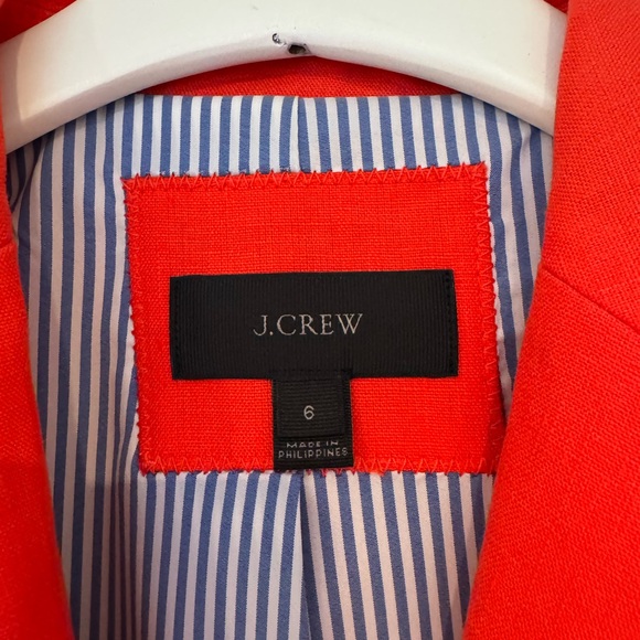 J. Crew Bold Red Blazer with Gold Buttons - Picture 2 of 3